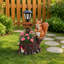 Jardinières en résine multifonctionnelles, décor de lanterne écureuil rustique pour le jardin
