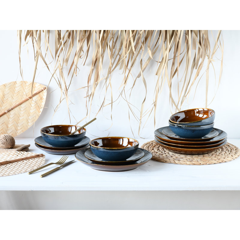 Mallorca 12 Piece Dinnerware Set, Service for 4