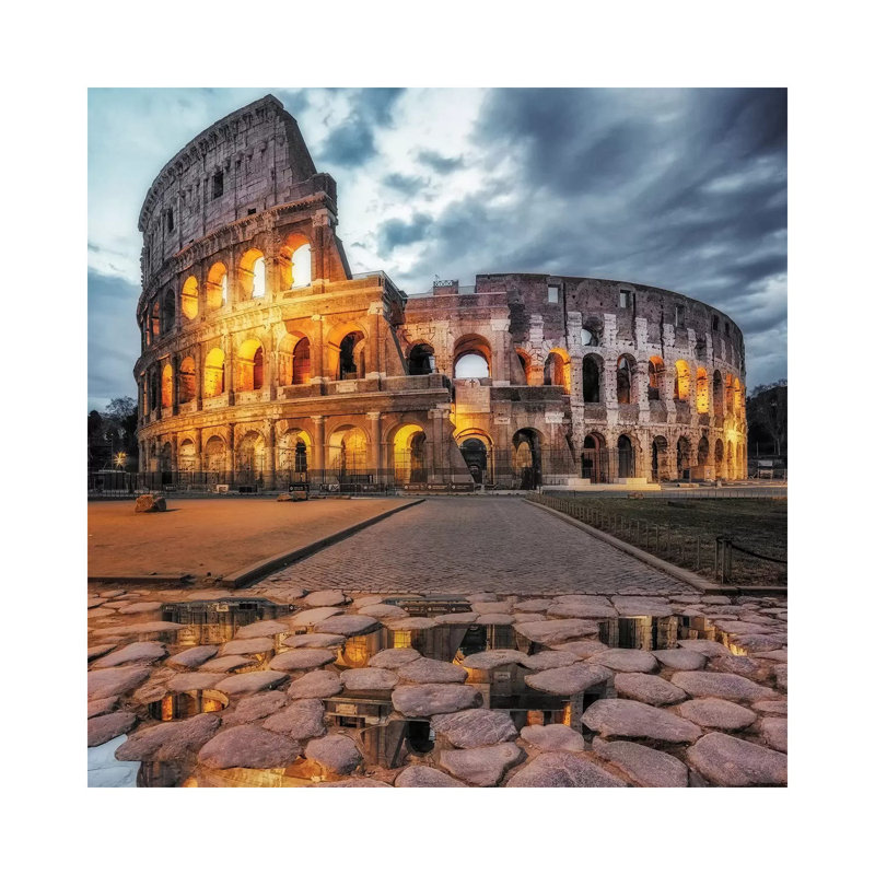 The Colosseum by Massimo Cuomo - Print on Canvas, 45.72 cm H x 45.72 cm W x 1.91 cm D, Wrapped Canvas