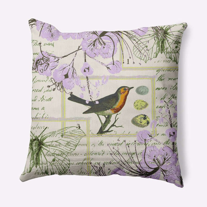Reversible Throw Pillow, Lilac, 20" x 20"