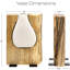 Vase en verre et bois - Vase à fleurs rustique-6984272
