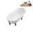 57.5'' x 29.5'' Soaking Acrylic Bathtub-83636129-83636117