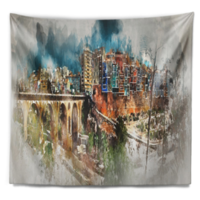 Polyester Tapestry, 50" H x 60" W
