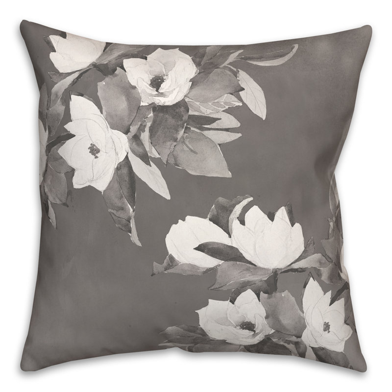  Painted Florals Square Pillow Cover & Insert