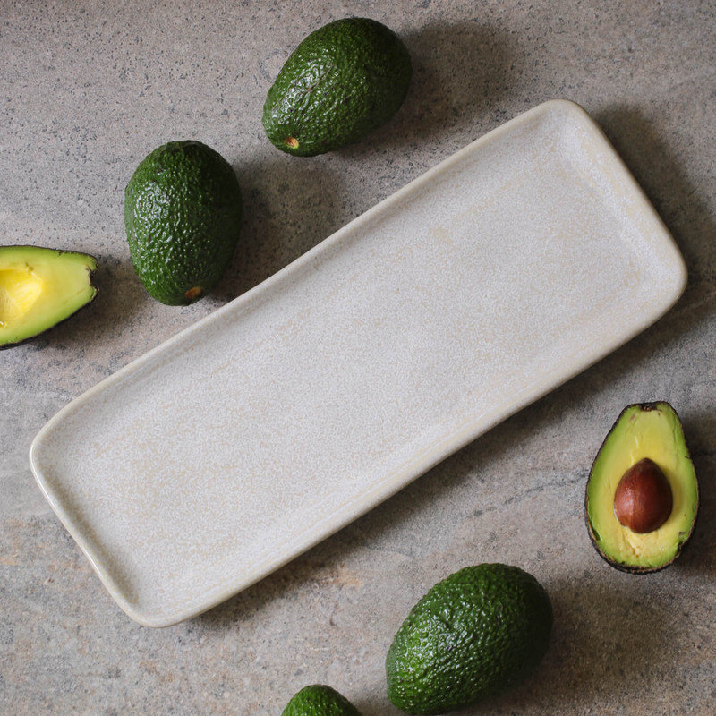 Commercial Dishwasher Safe 12.99'' Stoneware Appetizer Plate , Set of 4, Latte