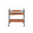Versatile Serving Cart With Stemware Rack And Customizable Layout