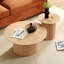 Table basse 31,49 pouces, design Mid-Century moderne, finition chêne