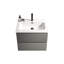 Meuble-lavabo de salle de bain gris espace, fixation murale de 24 po, lavabo en céramique, style moderne, grand espace de rangement, meuble-lavabo à glissières silencieuses, gris, lavabo, nombreux tiroirs,-1617011666