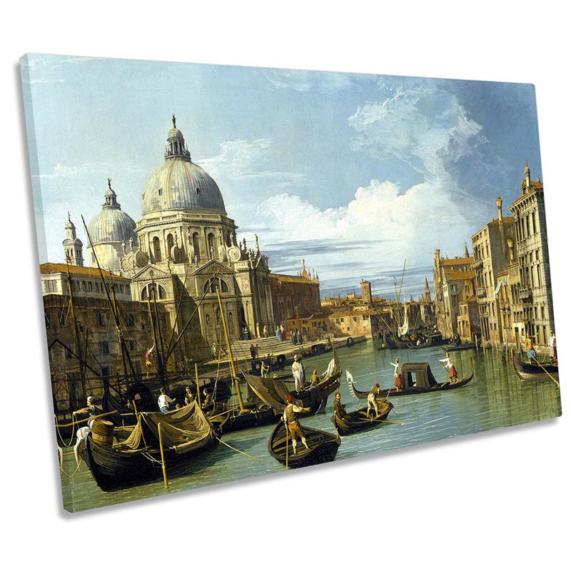 Canaletto The Entrance To The Grand Canal - Wrapped Canvas Print, 30.5cm H x 45.7cm W x 2cm D