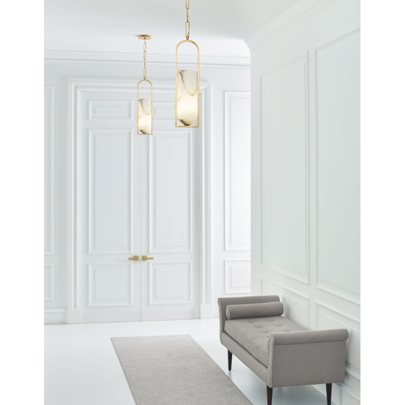 Kelly Wearstler Melange Small Elongated Pendant, Bronze