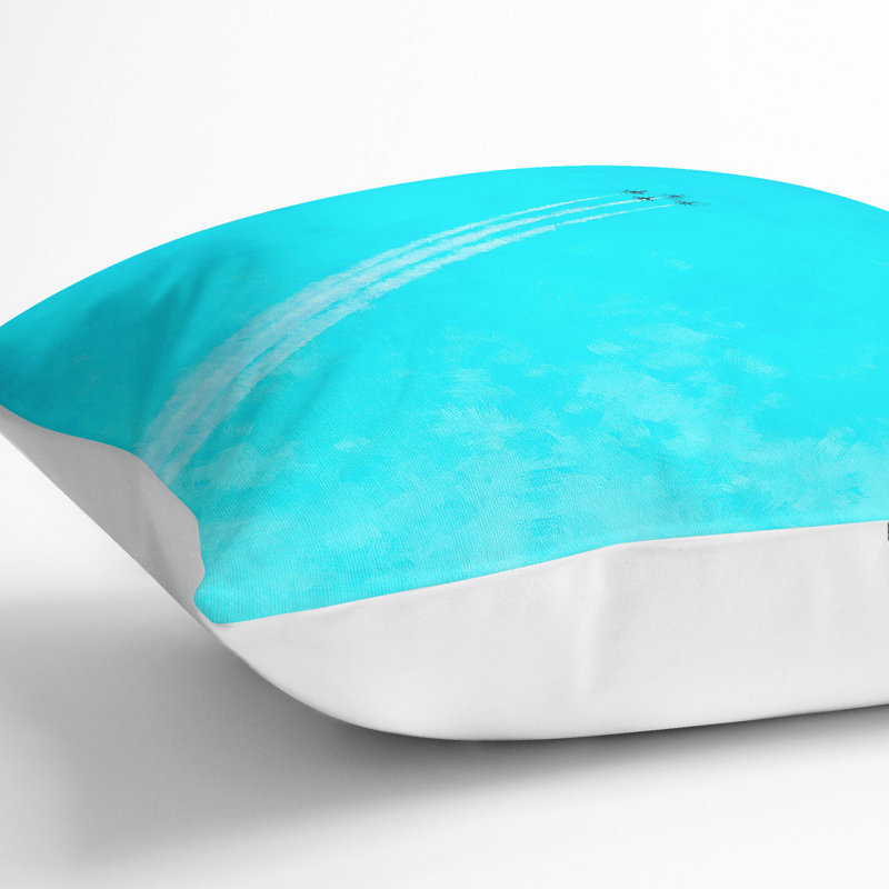 Square Throw Cushion, White, 40cm H x 40cm W x 15cm D
