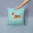 Beagle Square Indoor/Outdoor Throw Pillow-22326078-22326079