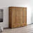 Topazio 69.3" Armoire with Adjustable Shelves, Hanging Rod-349458257