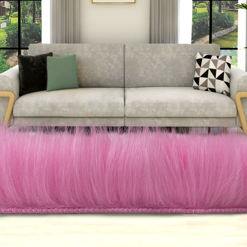 Tapis Rejetta, Rose, Rectangulaire 3 pi x 5 pi