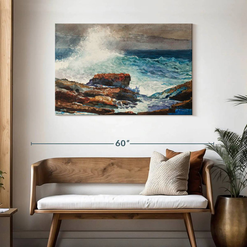 Gillard, marée entrante, Scarboro, Maine, H 30 po x l 45 po
