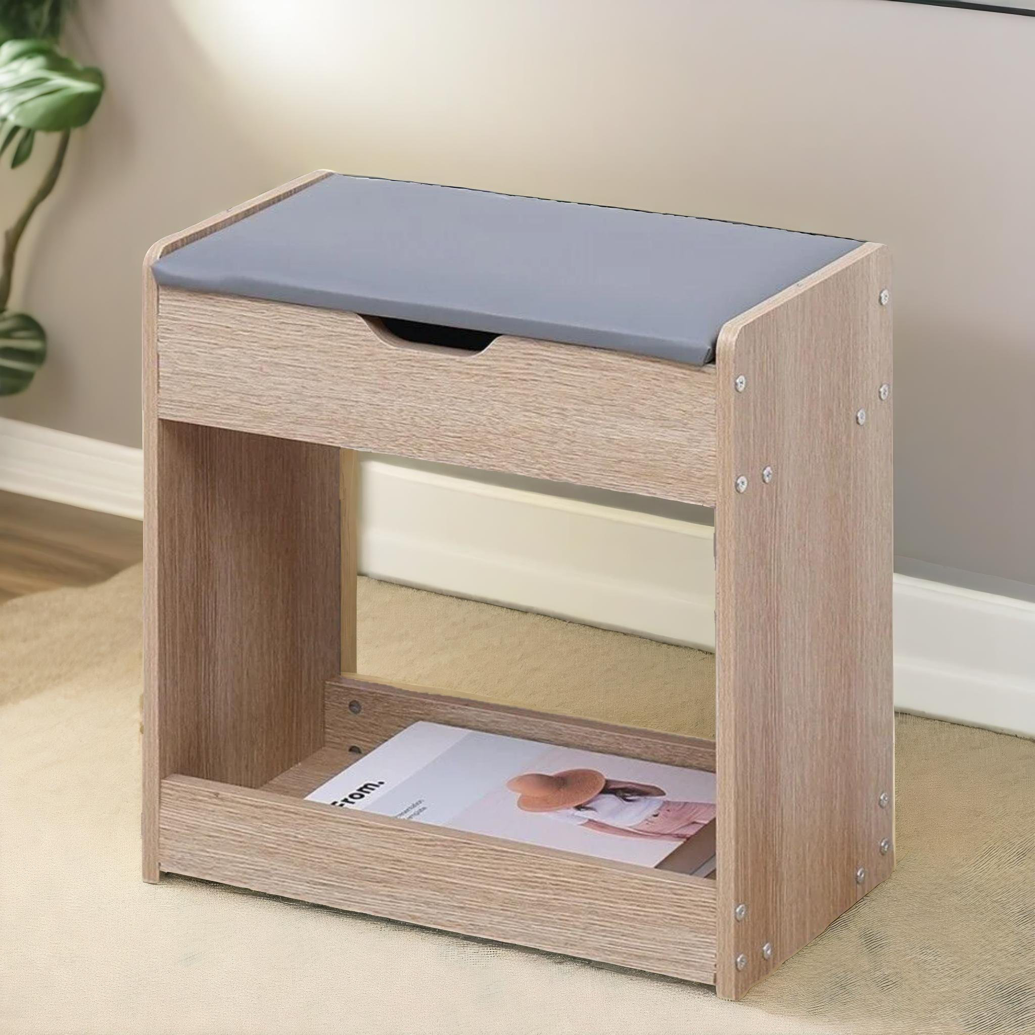 Borough Wharf Small Shoe Bench Storage Organiser With Seat Hallway Entryway Furniture Wayfair.ie