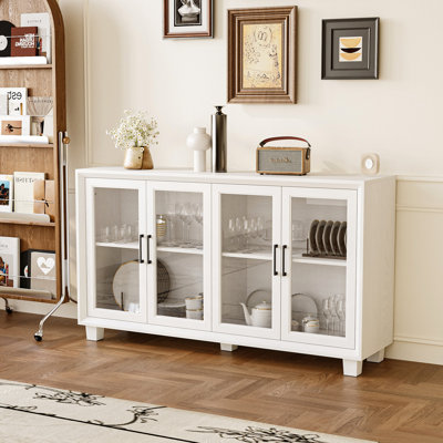 60.4'' W Sideboard With Glass Doors
