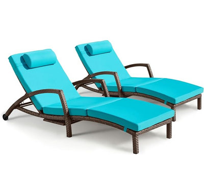 Styliani Outdoor Chaise Lounge by Red Barrel Studio