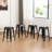 24''H Modern Counter Stool with Metal Frame, Backless Stackable Bar Stool-1483528459