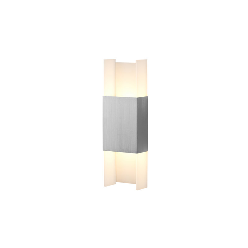 Ansa LED Flush Mounted Sconce, Brushed Aluminum, 3500K (Cool)