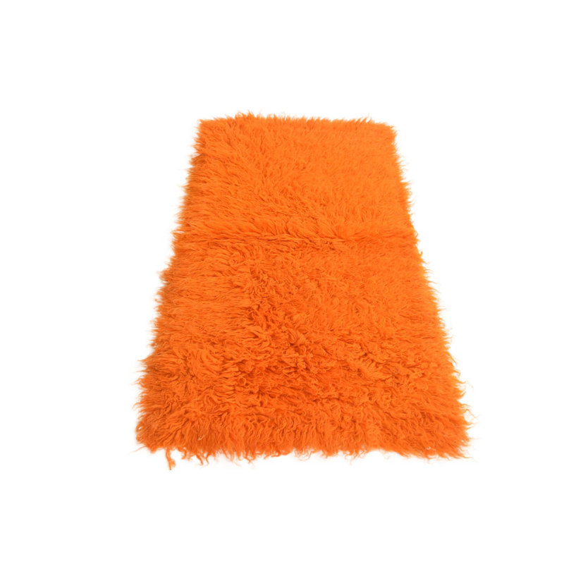 5 Ft Rectangle Priester Orange Rug