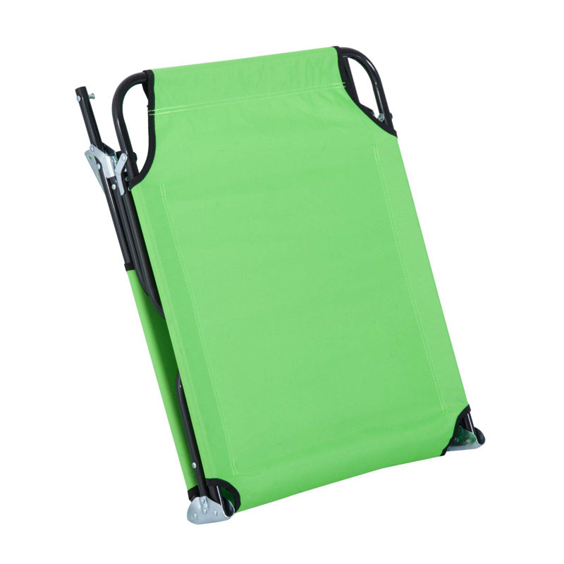 Chaise de plage inclinable Kianna, Vert