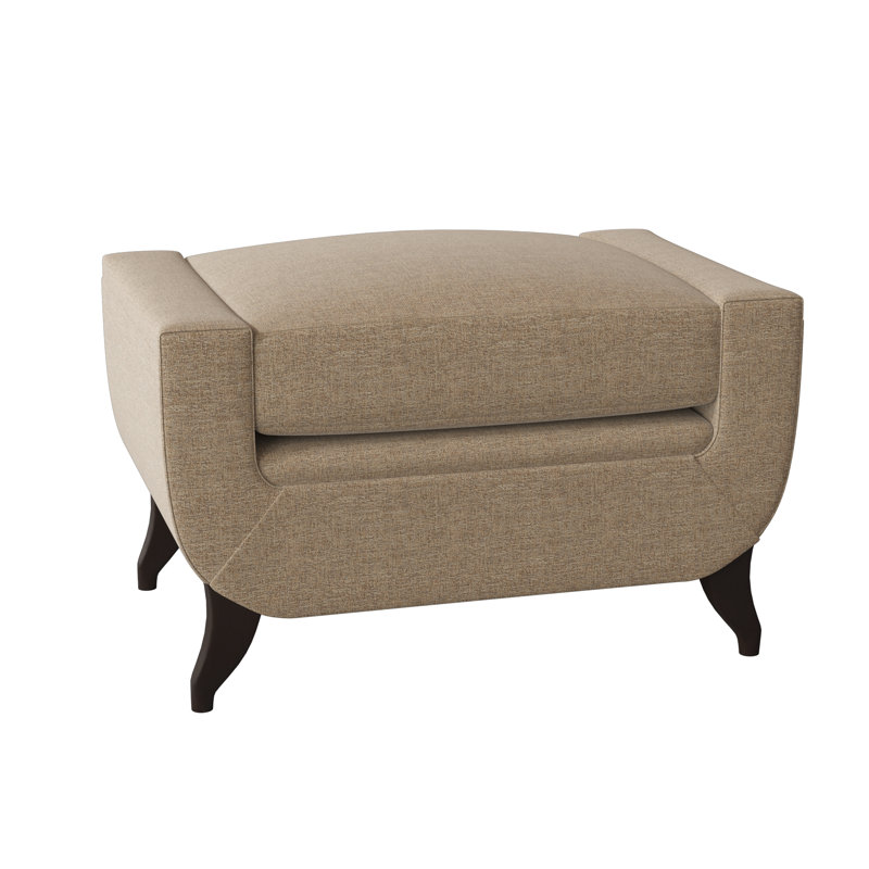 Armstrong Ottoman, Elise Flax, American Walnut
