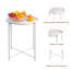 Table de bout en métal blanc pour le salon, la chambre, le balcon et le bureau-94895079