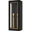 Lanterne murale d'extérieur noir mat 2 lumières Hannis-1237016163