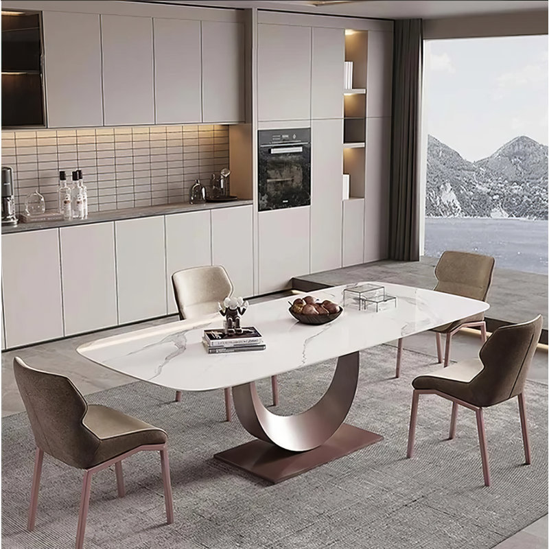 Anny White Top Dining Table