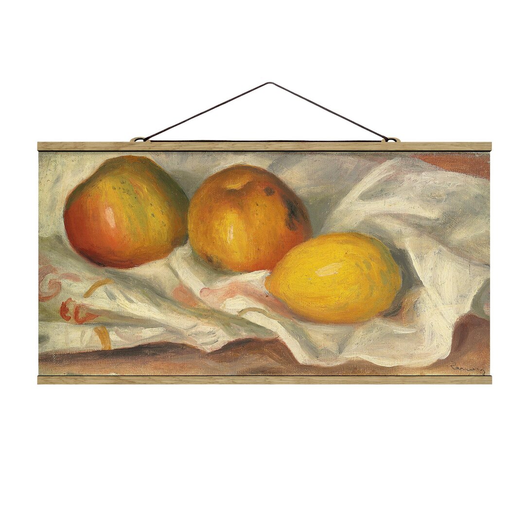 Stoffbild Apples and Lemon von Auguste Renoir