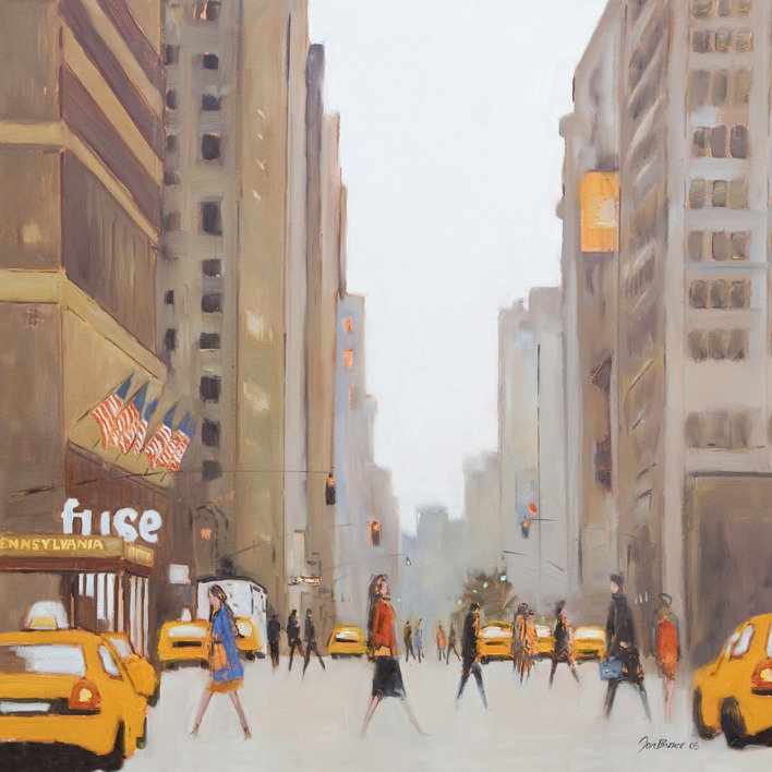 Jon Barker - Painting, 60cm H x 60cm W, Canvas, No Mount