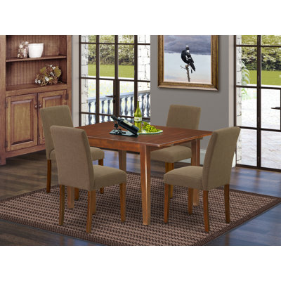 Tuoi Butterfly Leaf Rubberwood Solid Wood Dining Set