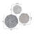 Textured Feather 3-Piece Metal Disc Wall Decor Set-1676186899
