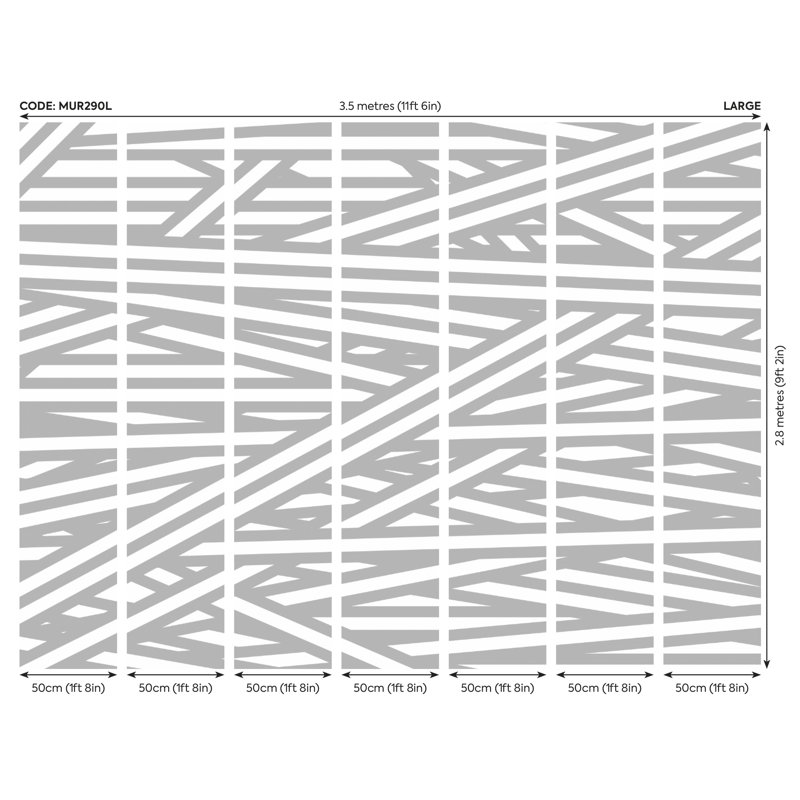Arcene Matte Wall Mural, 280cm L x 350cm W