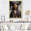 Portrait de capitaine pirate - art mural toile pirate