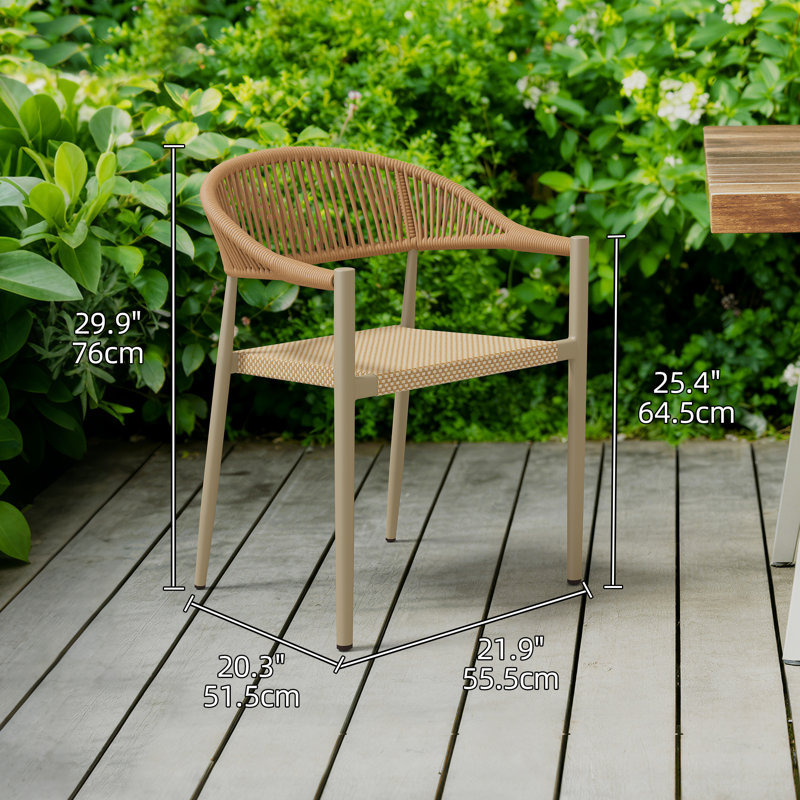 Fauteuil de salle à manger en rotin, Brun / beige / brun clair