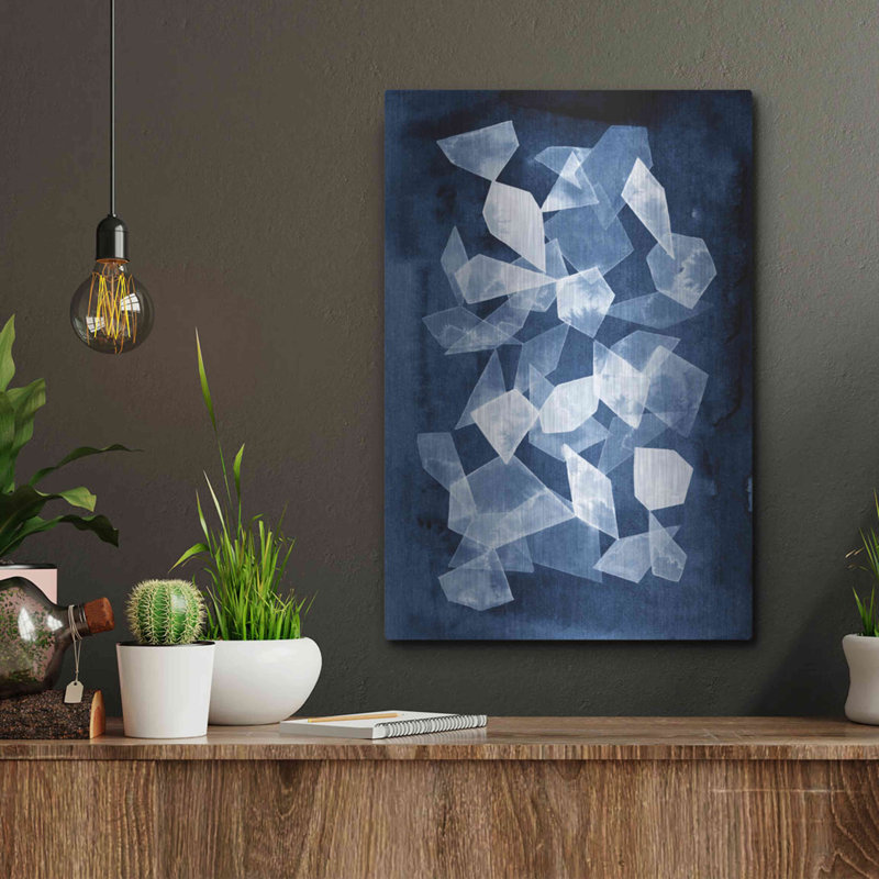 «Indigo Glass II» par Grace Popp, H 16 po x l 12 po