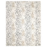 Louis Animal Print Hand-Knotted Wool/Cotton Ivory Area Rug
