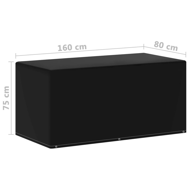 Outdoor Patio Dining Set Cover, 160cm X 80cm X 75cm