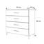 Altab Black Rectangular Chest of Drawers