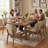 20.1" Extra Wide Upholstered Dining Chair, Side Chair with High Wingback, Armless Vanity Chair With Solid Wood Legs For Dining Living Room Vanity Office, Khaki, Set of 6-68710396-68710390