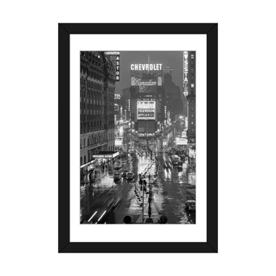 " 1950s Times Square New York City Looking North To Duffy Square Manhattan USA " by Vintage Images