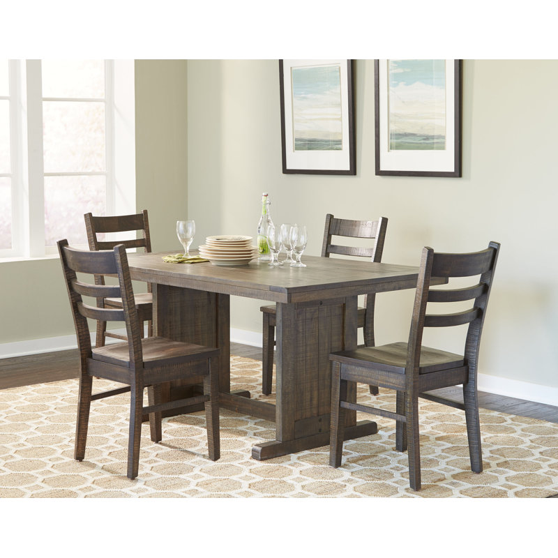 Centralia 4 - Person Trestle Dining Set, Tobacco Leaf