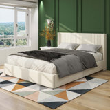 Upholstered Metal Storage Bed