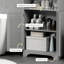Grande armoire de rangement étroite pour salle de bain avec tablettes réglables-2081257556