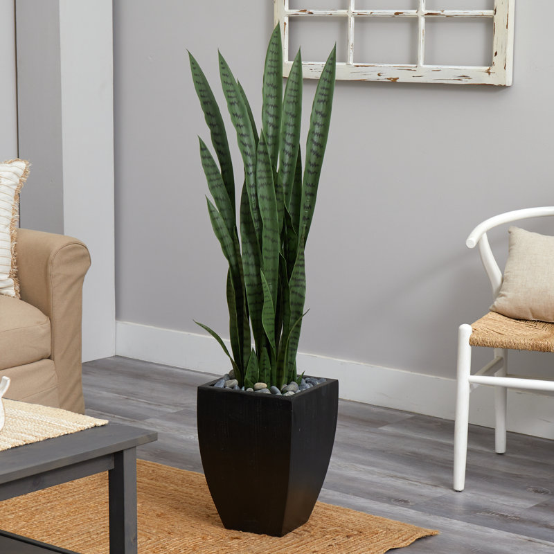 Plante sansevieria artificielle en pot de fleurs