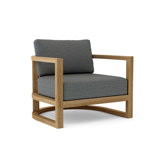 Junus Outdoor 4 - Piece Teak Conversation Set