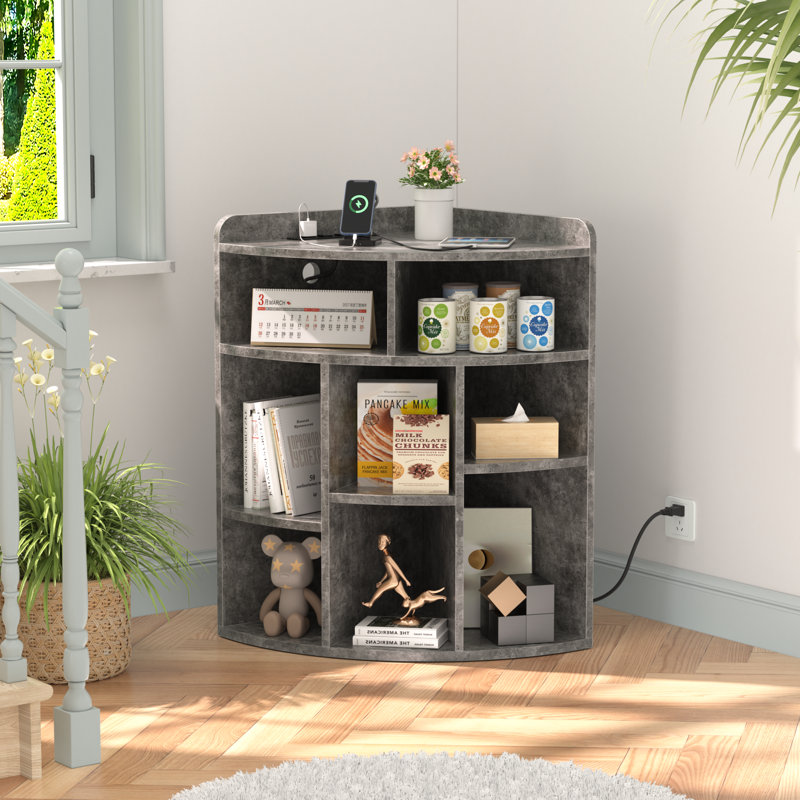 Armoire de coin Cayhlin, Gris