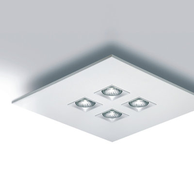 Polifemo 4 - Light 17.7165" Square Semi Flush Mount